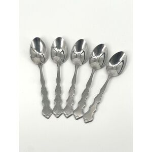 Oneida Distinction Deluxe VALERIE HH Stainless Steel TEASPOONS 6" Set Of 5